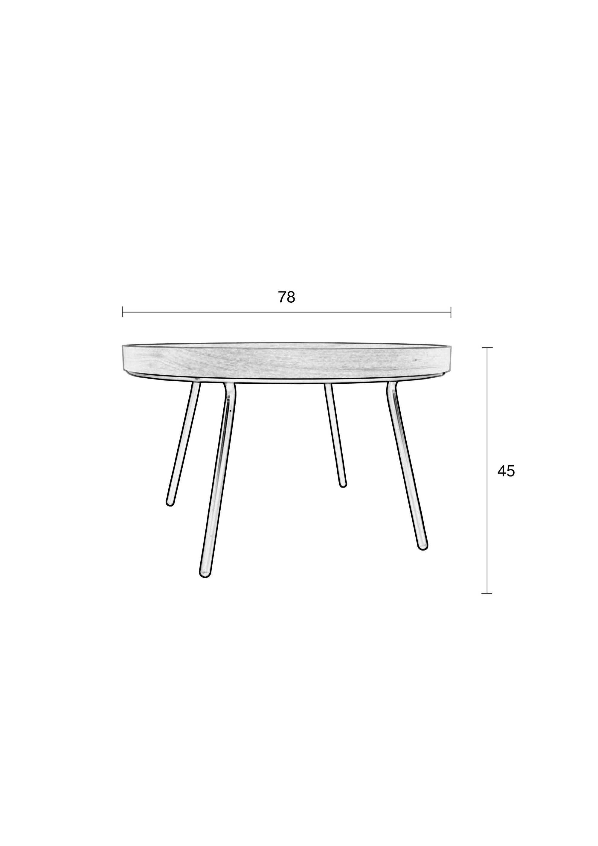 Zuiver Oak Tray Round Coffee Table